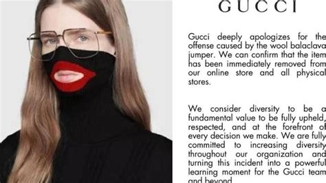 gucci apology statement|is Gucci black.